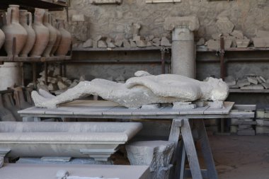 Kalıntıları Pompeii, Napoli, İtalya