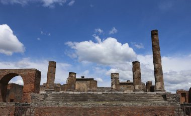 Kalıntıları Pompeii, Napoli, İtalya