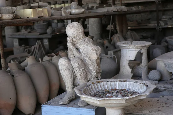 Ruínas de Pompeia, perto de Nápoles, Itália — Fotografia de Stock