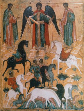 Mozaik kilisede Savior Neredica, Novgorod, Rusya Federasyonu