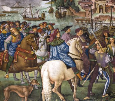 Piccolomini Kütüphane, Duomo, Siena, İtalya
