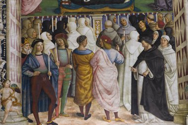 Piccolomini Kütüphane, Duomo, Siena, İtalya
