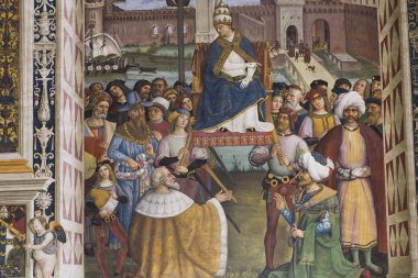 Piccolomini Kütüphane, Duomo, Siena, İtalya