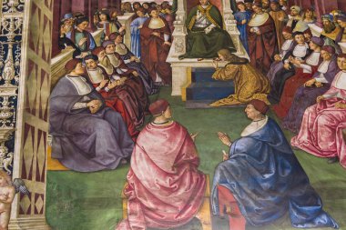 Piccolomini Kütüphane, Duomo, Siena, İtalya