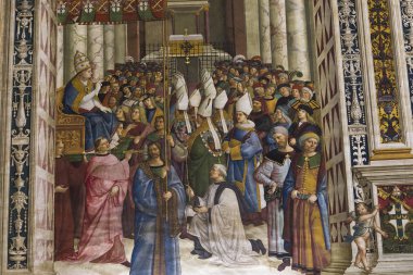 Piccolomini Kütüphane, Duomo, Siena, İtalya