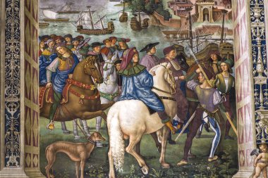 Piccolomini Kütüphane, Duomo, Siena, İtalya