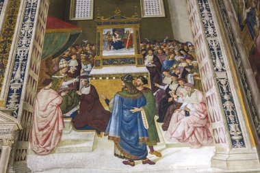 Piccolomini Kütüphane, Duomo, Siena, İtalya