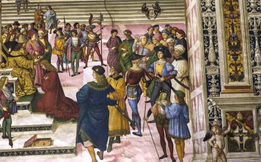 Piccolomini Kütüphane, Duomo, Siena, İtalya