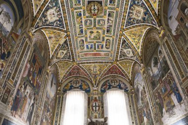 Piccolomini Kütüphane, Duomo, Siena, İtalya