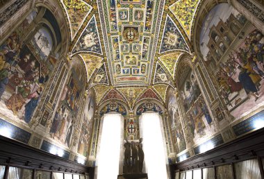 Piccolomini Kütüphane, Duomo, Siena, İtalya