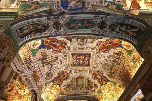 Vatikánská knihovna, Vatikánské muzeum, Vatikánský městský stát — Stock fotografie