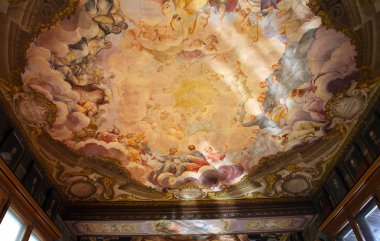 iç mekanlar ve tafsilât-in Uffizi, Floransa, İtalya