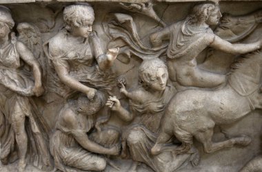 iç mekanlar ve tafsilât-in Uffizi, Floransa, İtalya