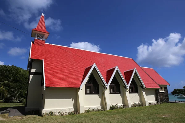 Igreja em Cap Malheureux, ilha Maurícia — Fotografia de Stock
