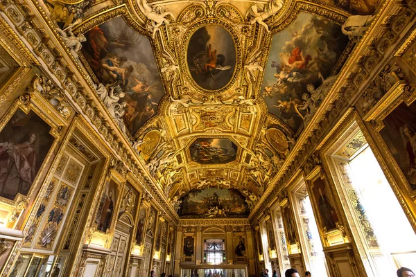 Galeria de Apollon, O Louvre, Paris, França — Fotografia de Stock