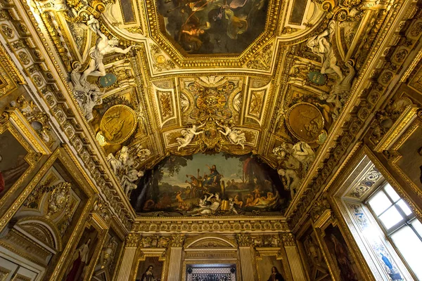 Galerie Apollon, Louvre, Paříž, Francie — Stock fotografie