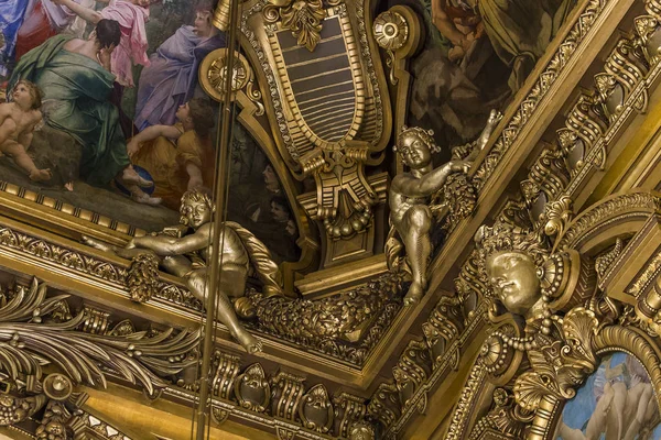 Palais Garnier, Opera w Paryżu, wnętrza i szczegóły — Zdjęcie stockowe