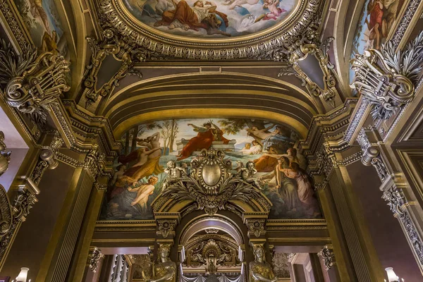 Το Palais Garnier, Όπερα του Παρισιού, εσωτερικούς χώρους και λεπτομέρειες — Φωτογραφία Αρχείου