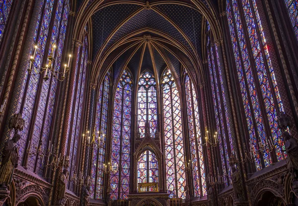 Sainte Chapelle kyrkan, Paris, Frankrike — Stockfoto