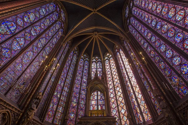 Sainte Chapelle-kirken i Paris, Frankrike – stockfoto