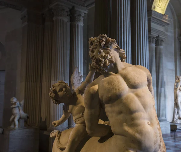 The Caryatids room, The Louvre, Paris, France — Stock Photo, Image