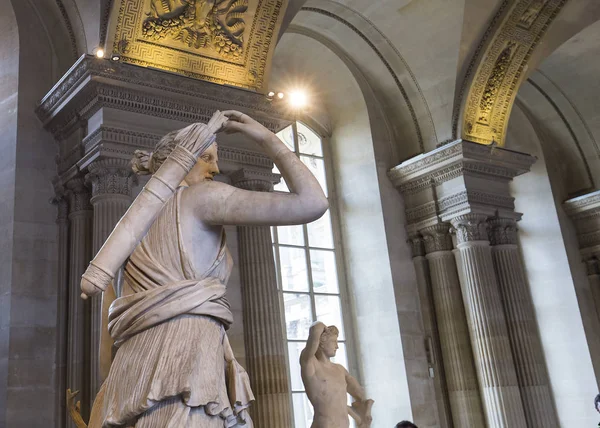 The Caryatids room, El Louvre, París, Francia — Foto de Stock