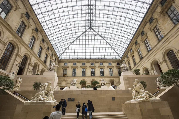 Piazza Marly, Louvre, Parigi, Francia — Foto Stock