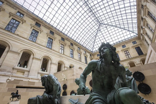 Plaza Marly, Louvre, París, Francia — Foto de Stock