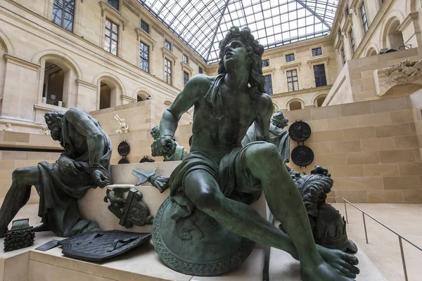 Plaza Marly, Louvre, París, Francia — Foto de Stock