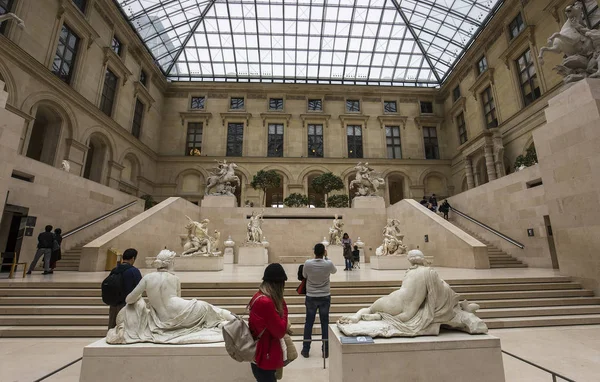 Plaza Marly, Louvre, París, Francia — Foto de Stock