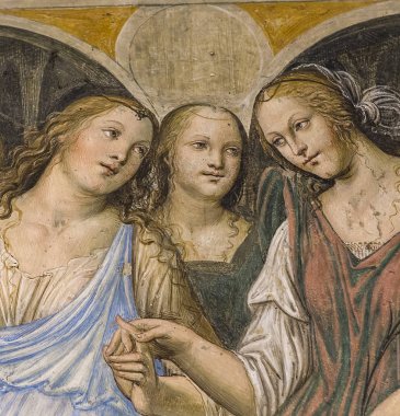 Abbey Monte Oliveto Maggiore, Toskana, İtalya