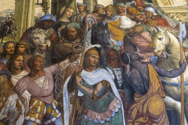 Abbey Monte Oliveto Maggiore, Toskana, İtalya