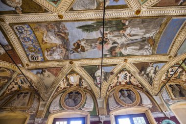 Abbey Monte Oliveto Maggiore, Toskana, İtalya