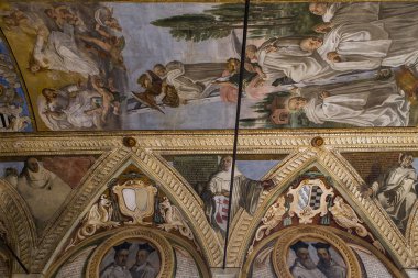 Abbey Monte Oliveto Maggiore, Toskana, İtalya