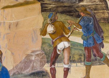 Abbey Monte Oliveto Maggiore, Toskana, İtalya