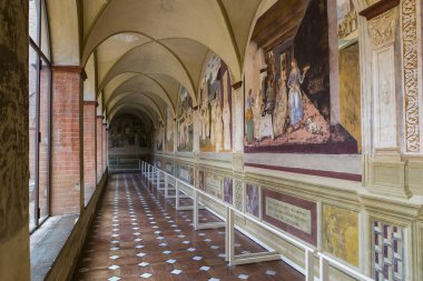 Abbey Monte Oliveto Maggiore, Toskana, İtalya