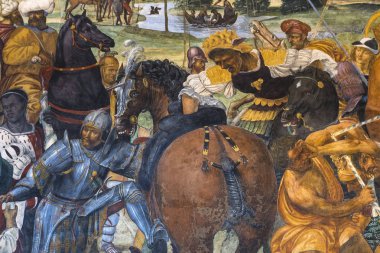 Abbey Monte Oliveto Maggiore, Toskana, İtalya