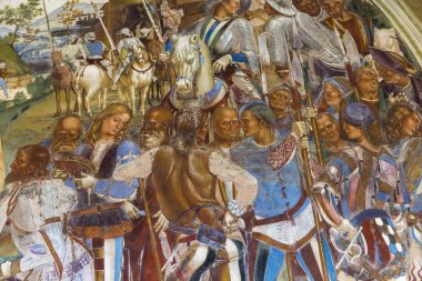 Abbey Monte Oliveto Maggiore, Toskana, İtalya