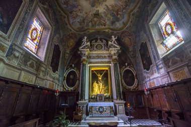 Abbey Monte Oliveto Maggiore, Toskana, İtalya