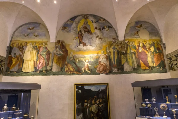 Abdij van Monte Oliveto Maggiore, Toscane, Italië — Stockfoto