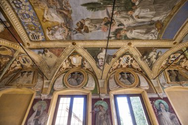 Abbey Monte Oliveto Maggiore, Toskana, İtalya