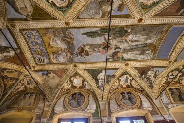 Abbey Monte Oliveto Maggiore, Toskana, İtalya