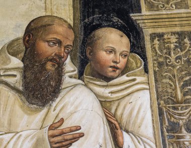 Abbey Monte Oliveto Maggiore, Toskana, İtalya