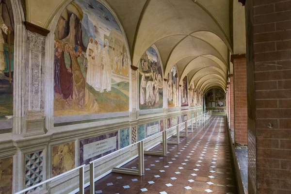 Abadia de Monte Oliveto Maggiore, Toscana, Itália — Fotografia de Stock