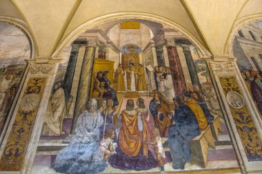 Abbey Monte Oliveto Maggiore, Toskana, İtalya