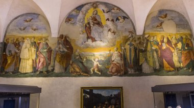 Abbey Monte Oliveto Maggiore, Toskana, İtalya