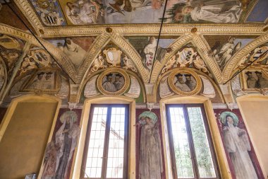 Abbey Monte Oliveto Maggiore, Toskana, İtalya