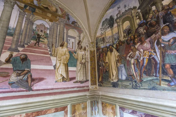Abbaye de Monte Oliveto Maggiore, Toscane, Italie — Photo