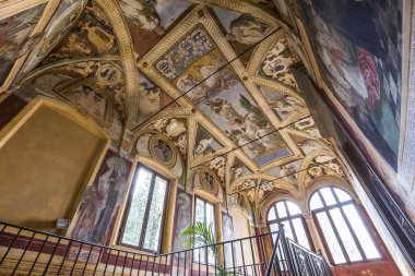 Abbey Monte Oliveto Maggiore, Toskana, İtalya