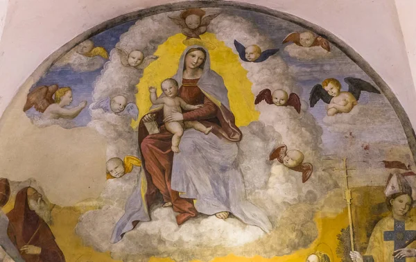 Abbey of Monte Oliveto Maggiore, Toscana, Italia — kuvapankkivalokuva